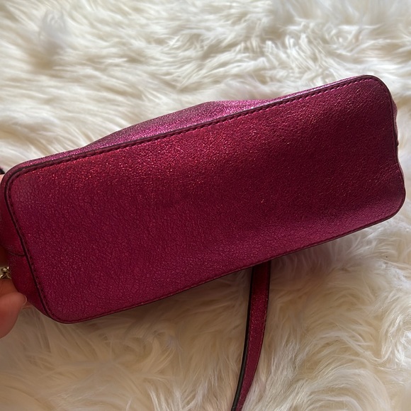 MICHAEL Michael Kors Chain Strap Large Doom Formal Purse, Purple Color - Picture 5 of 11